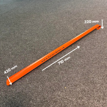 #27 SHOEHORN OE – Veľký kovový obuvák, oranžový