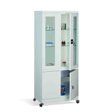#03 MEDICINE PLUS GLASS – Nemocničná skrinka na lieky, 1800/800/435 mm