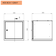 #03 BOX 1 GRAY - Technický výkres