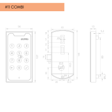 Elektronický kódový a RFID zámok