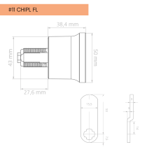 Elektronický RFID čipový zámok