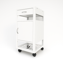 #03 BEDSIDE WHITE – Kovový nočný stolík