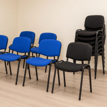 #29 CONFCH BK – Konferenčná stolička stohovateľná, čierna
