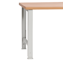 Pracovný stôl s 3 závesnými zásuvkami a nastaviteľnými nohami, 1500 mm