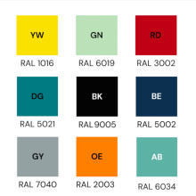 2-miestna lavica do čakárne s plastovou sedacou časťou.