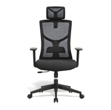 Kancelárska stolička so sieťovanou opierkou chrbta a opierkou hlavy