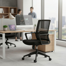 Kancelárska stolička so sieťovanou opierkou chrbta