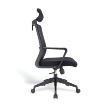 Kancelárska stolička so sieťovanou opierkou chrbta a opierkou hlavy