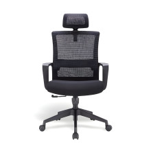 Kancelárska stolička so sieťovanou opierkou chrbta a opierkou hlavy