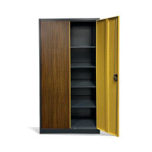 Kancelárska skriňa na dokumenty s imitáciou tmavého dreva