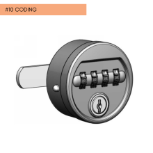 #10 CODING – Mechanický zámok s číselným kódom so systémom na centrálny kľúč