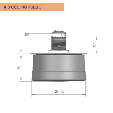 Zámok s číselným kódom Public, dlhá závora