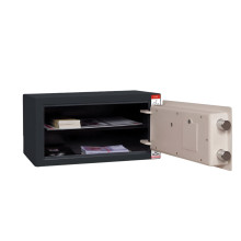 #17 MINISAFE S20 ELECTRO – Bezpečnostná schránka čierno – biela, 380 x 200 x 260 mm