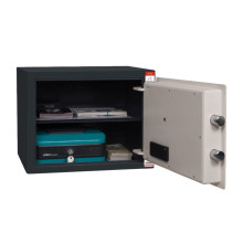 #17 MINISAFE S30 ELECTRO – Bezpečnostná schránka čierno – biela, 380 x 300 x 320 mm