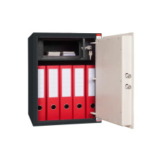 #17 SAFE S50 KEY – Bezpečnostná schránka čierno – biela, 380 x 500 x 365 mm