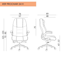 Kancelárske kreslo pre intenzívne používanie 24 HR