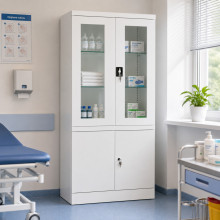 #03 MEDICINE PLUS GLASS – Nemocničná skrinka na lieky, 1800/800/435 mm