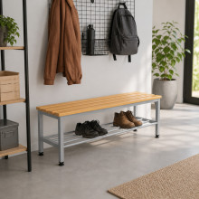 #30 BENCH 1500 SR – Šatníková lavica s dĺžkou 1500 mm s roštom na topánky