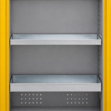 Pozinkovaná vanička do chemickej skrine, hĺbka 580, vysoká