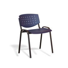 Jedálenská stolička plastová, modrá