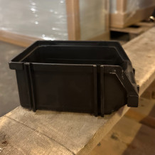 Plastový sortačný box - čierny
