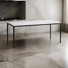 Jedálenský stôl, 2000x800, sivá doska 