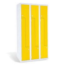 #03 CIK-CAK MINI 6 – 6-dverová úzka šatníková skriňa s dvermi typu Z, 1800/900/500 mm, RAL 1023