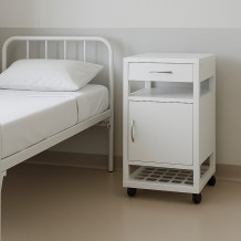 #03 BEDSIDE WHITE – Kovový nočný stolík - Technický výkres