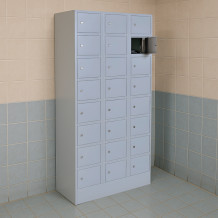 #05 BOX 24 GREY – 24-priehradková skriňa na úschovu cenností, 1850900500 mm