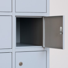 #05 BOX 24 GREY – 24-priehradková skriňa na úschovu cenností, 1850/900/500 mm