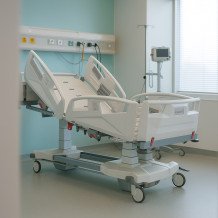 Posteľ pre intenzívnu a ošetrovateľskú starostlivosť s bočným náklonom