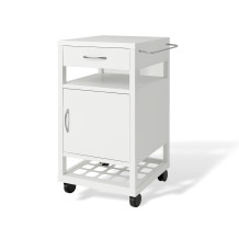 #03 BEDSIDE WHITE – Kovový nočný stolík