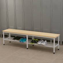#30 BENCH 2000 SR – Šatníková lavica s dĺžkou 2000 mm s roštom na topánky