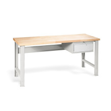 Pracovný stôl s 1 závesnou zásuvkou a nastaviteľnými nohami, 1700 mm
