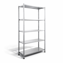 Policová zostava s 5 policami.