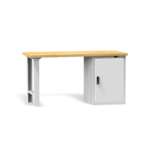 Pracovný stôl so skrinkou, 1500 mm, s nosnosťou do 800 kg