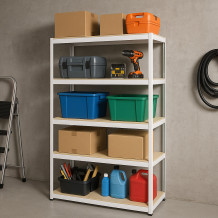 #06 MAMUT – Bezskrutkový regál s 5 policami