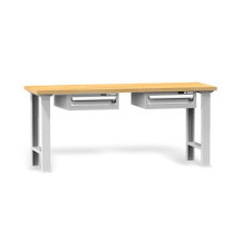 Pracovný stôl s jednou zásuvkou na oboch stranách a výškovo nastaviteľnými nohami