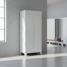 2-dverová šatňová skriňa s prepážkou a nožičkami