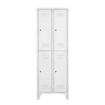 4-dverová šatníková skriňa s krátkymi dverami na nožičkách (demont)