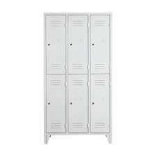 6-dverová šatníková skriňa s krátkymi dvermi na nožičkách (demont)