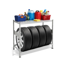 Regál na pneumatiky 1100x1060x430, 1 odkladacia polica