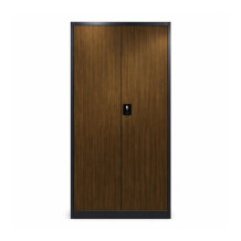 Kancelárska skriňa s imitáciou tmavého dreva, 4 police (demont)