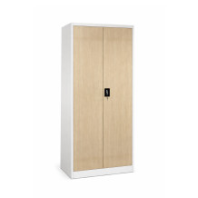 Kancelárska skriňa na dokumenty s imitáciou svetlého drevaKancelárska skriňa na dokumenty s imitáciou svetlého dreva