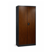 Kancelárska skriňa na dokumenty s imitáciou tmavého dreva