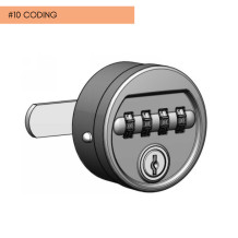 #10 CODING – Mechanický zámok s číselným kódom so systémom na centrálny kľúč