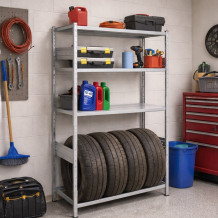 Regál na pneumatiky 2000x1060x430, 3 odkladacie police