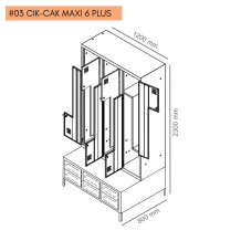 Technický výkres - #03 CIK-CAK MAXI 6 PLUS