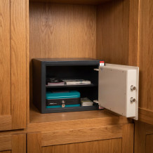 #17 MINISAFE S30 KEY – Bezpečnostná schránka čierno – biela,  380 x 300 x 320 mm