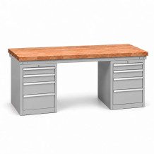 Pracovný stôl so 4 zásuvkami na oboch stranách, #26 UNIBENCH L CD4CD4
